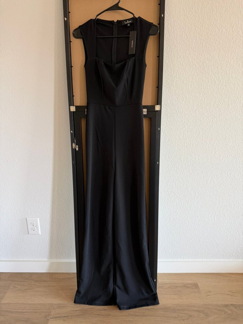 Lulu's Black Sleeveless Wide-Leg Jumpsuit
